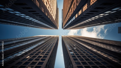 glass center skyscraper building