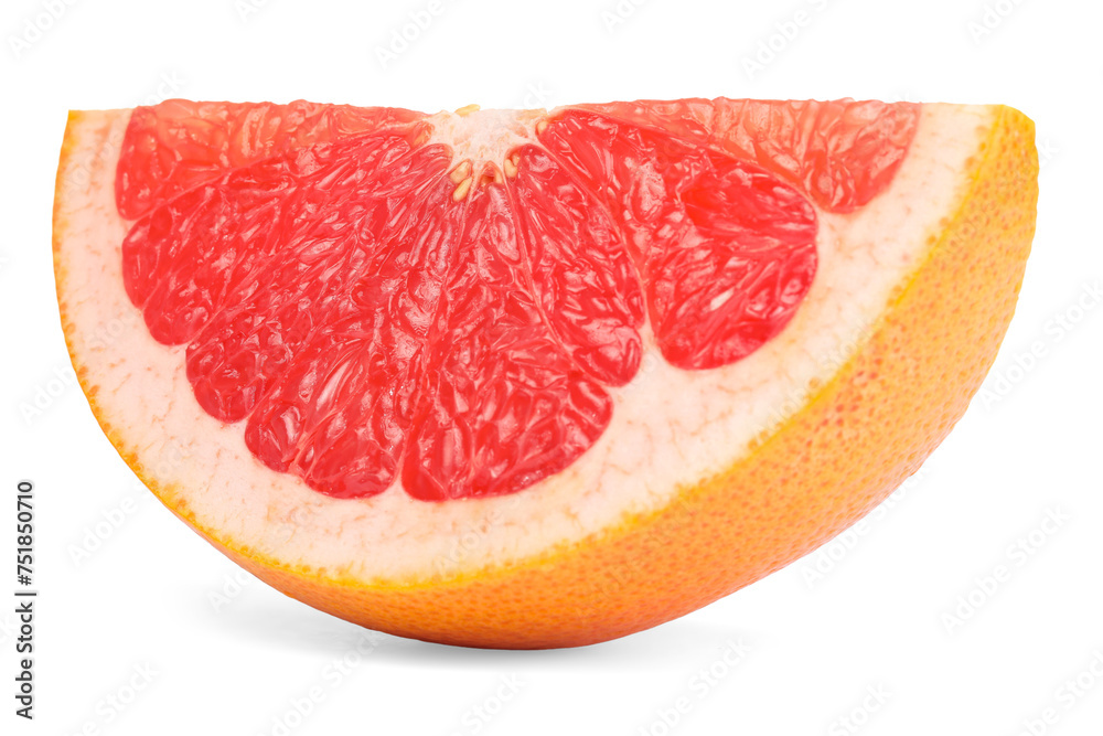 Cut ripe grapefruit isolated on white. Citrus fruit Cut ripe grapefruit isolated on white. Citrus fruit
