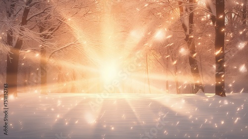cold flare snow background