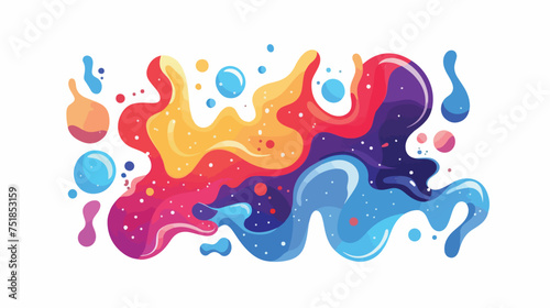 abstract multicolor on white background 