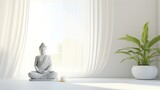 tranquil white zen background