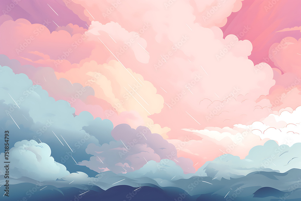 Pastel Storm: Serene Yet Dramatic Sky Pastel Storm: Serene Yet Dramatic Sky