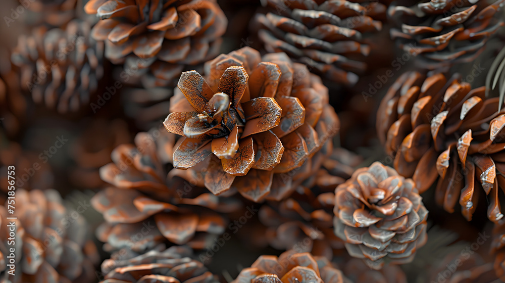 A Bunch of Brown Pine Cones A Bunch of Brown Pine Cones
