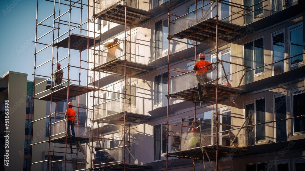 architecture construction apartment building