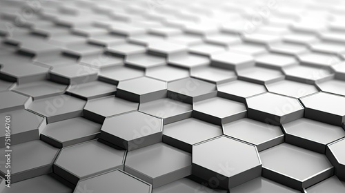 geometric gray hexagon background