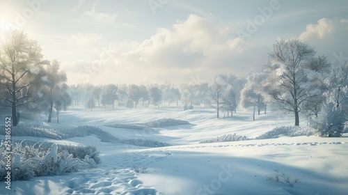 winter snowy meadow