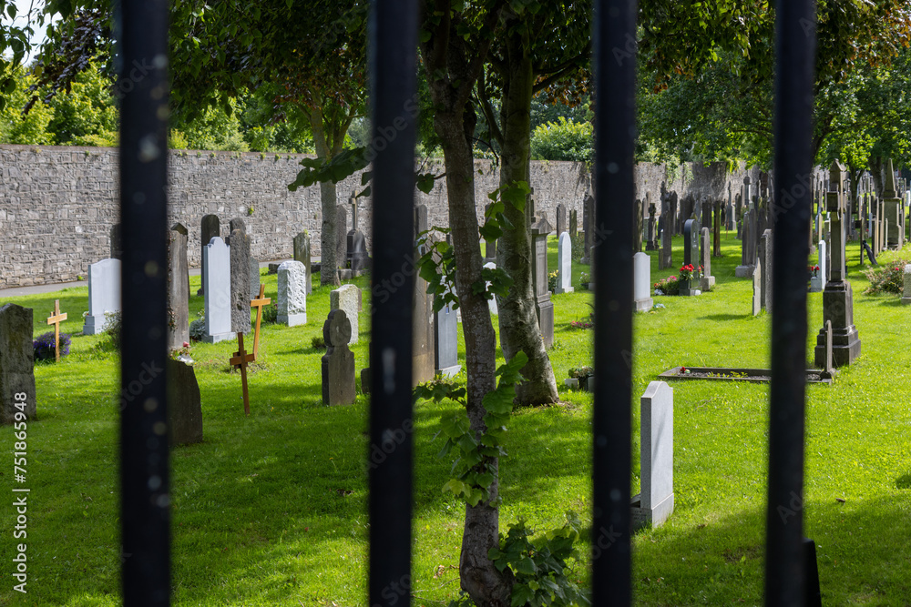 Glasnevin Cemetery from National Botanic Gardens, Dublin, Ireland. Glasnevin Cemetery from National Botanic Gardens, Dublin, Ireland.