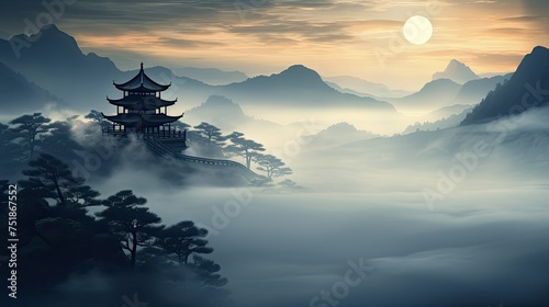 harmony chinese zen background