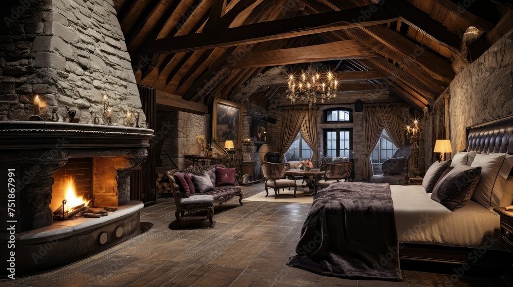 glamorous luxury interior room
