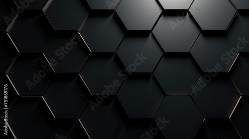 shape black hexagon background