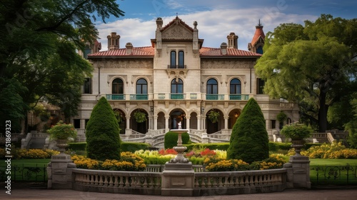 luxury view mansion building