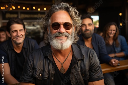 A man with a beard and glasses is smiling at the camera © Dionisio