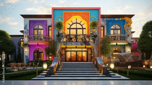 grand design mansion building © vectorwin