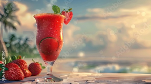 drink strawberry daiquiri photo