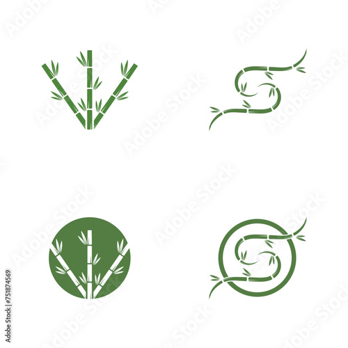 Bamboo Logo Template vector icon