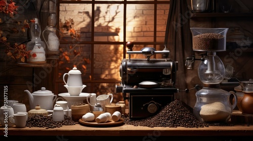 aroma coffee kitchen background