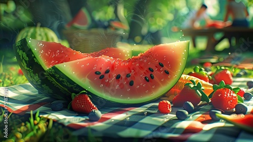 juicy watermelon summer