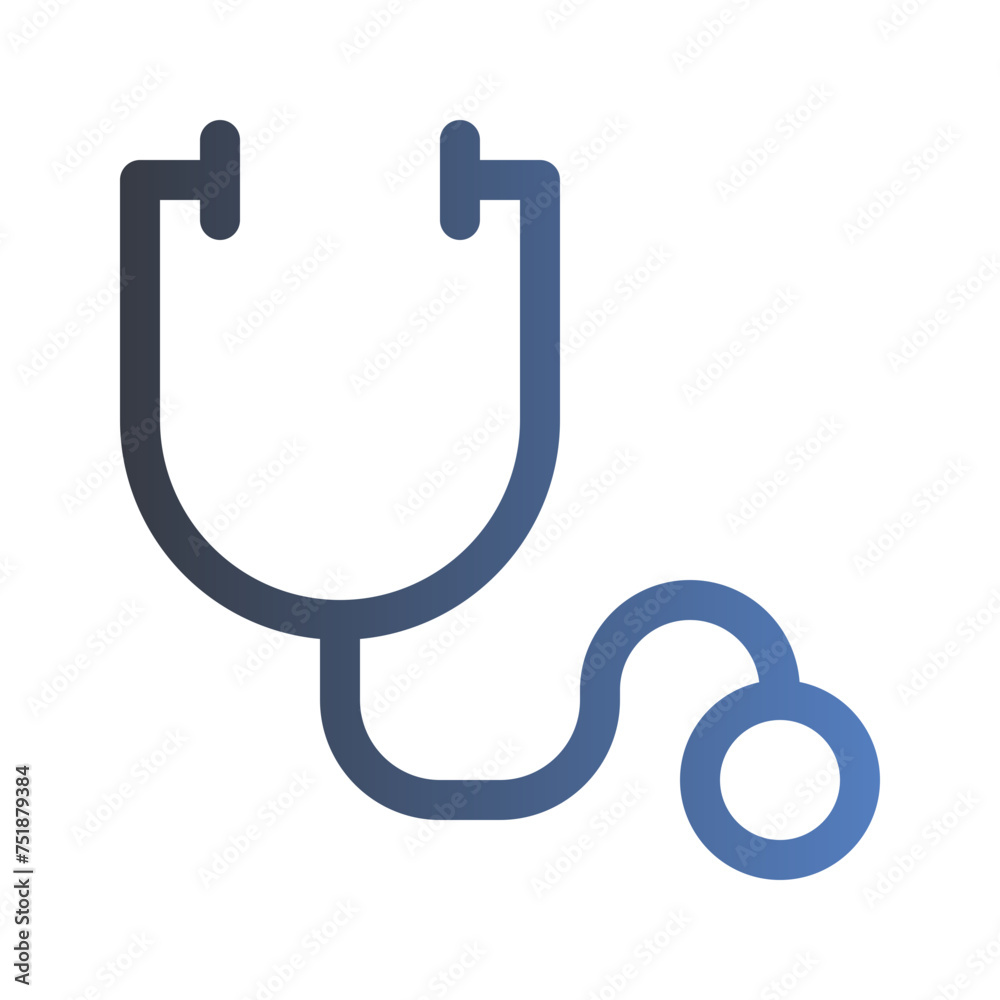 stethoscope gradient icon stethoscope gradient icon