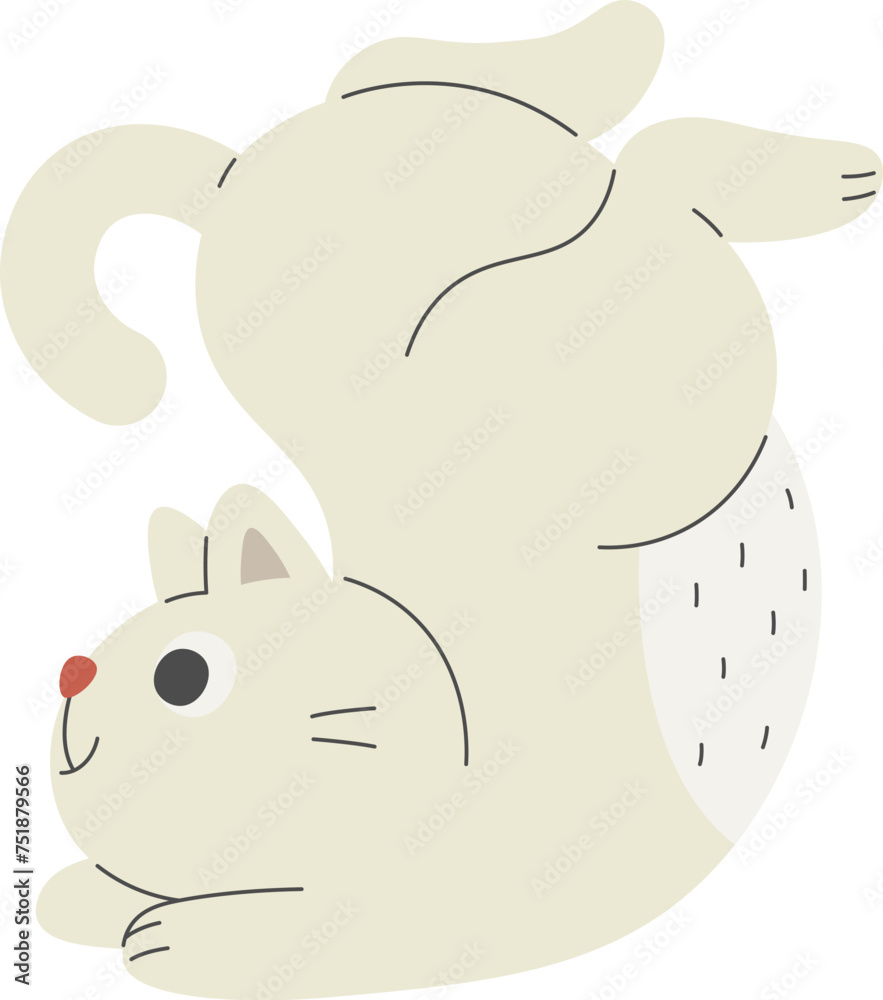 Stretching Cat Animal