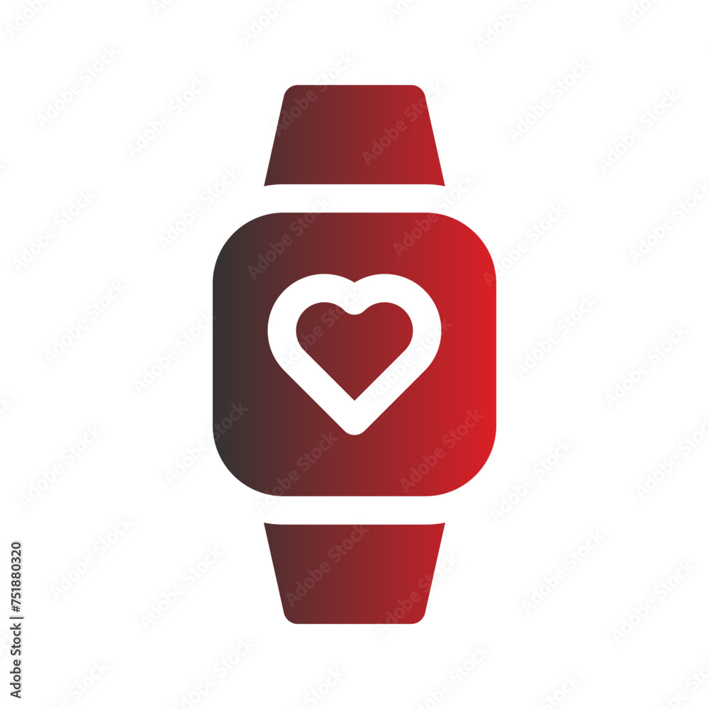 watch flat gradient icon watch flat gradient icon