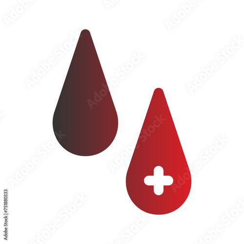 blood flat gradient icon