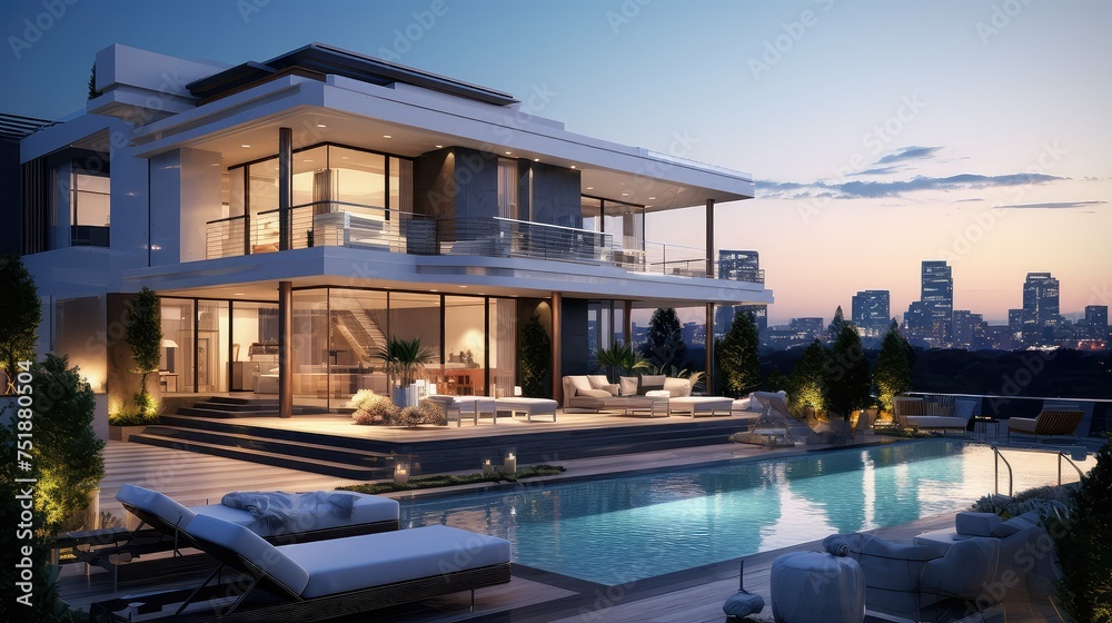 property luxury mansion building