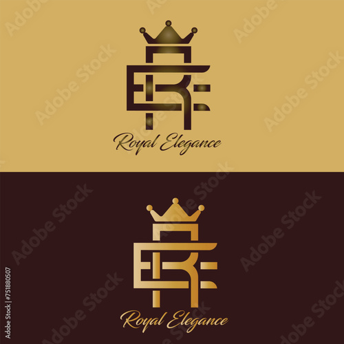 royal grid logo elegent luxury logo unique stylish restaurants lifestyle geometrical crown fancy gradient logo minimalist 