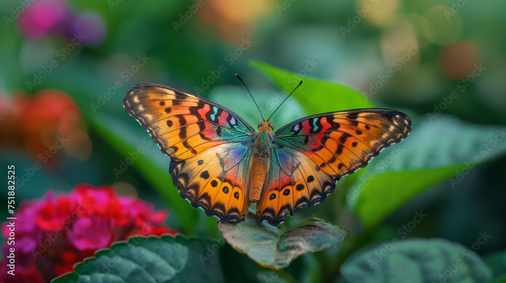 butterfly on flower butterfly on flower