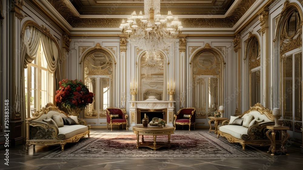 classic elegant interior room classic elegant interior room