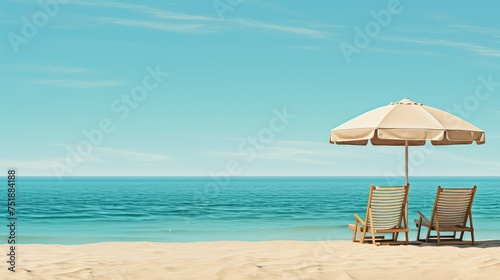 relaxation summer biege background © vectorwin