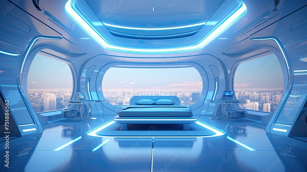 modern space interior room