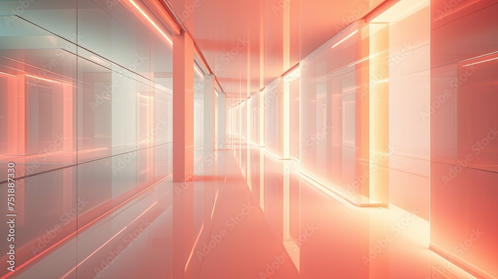light corridor blurred room light corridor blurred room