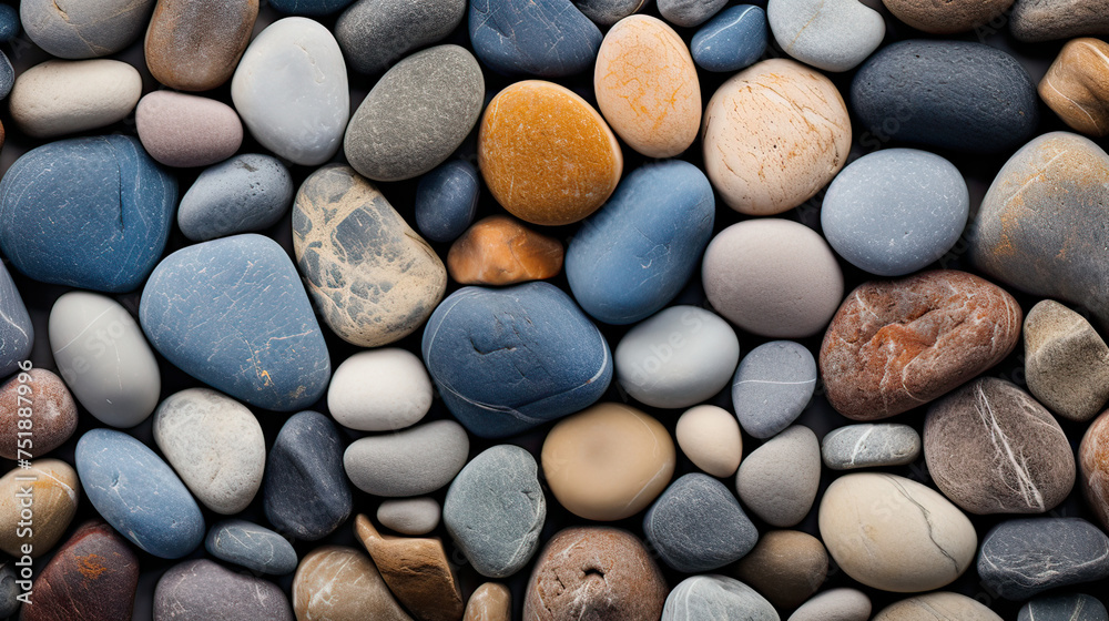 A stones background, capturing the natural beauty and variety of stones Ai Generative