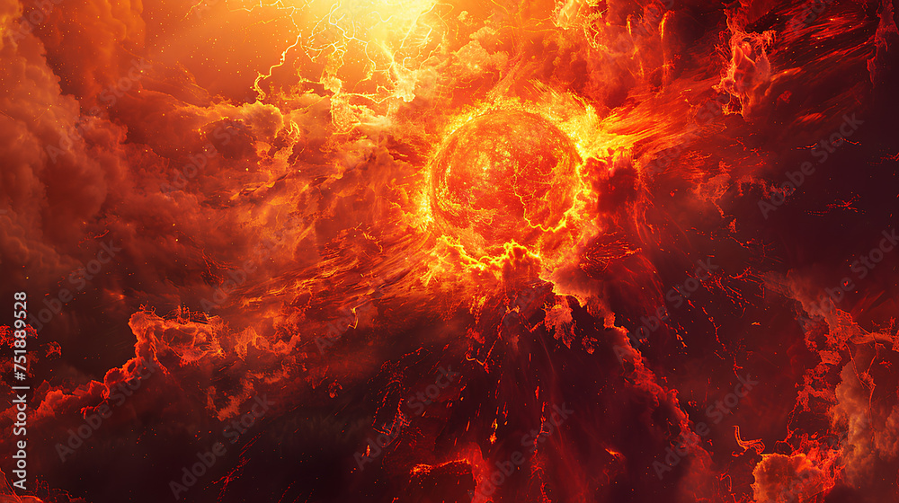 Fiery explosions. Vibrant bursts of fire burst into the air. Fiery explosions. Vibrant bursts of fire burst into the air.