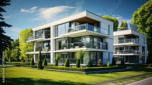 amenities new apartment building © vectorwin