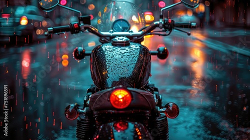 storm motorcycle rain