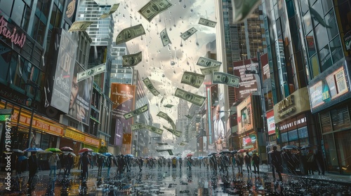 jackpot raining cash photo