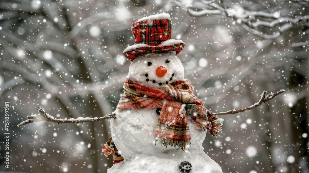 holiday merry christmas snowman