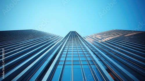 glass background skyscraper building