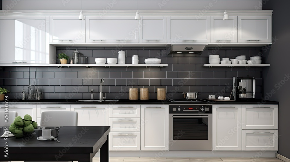 Fototapeta premium home design kitchen background