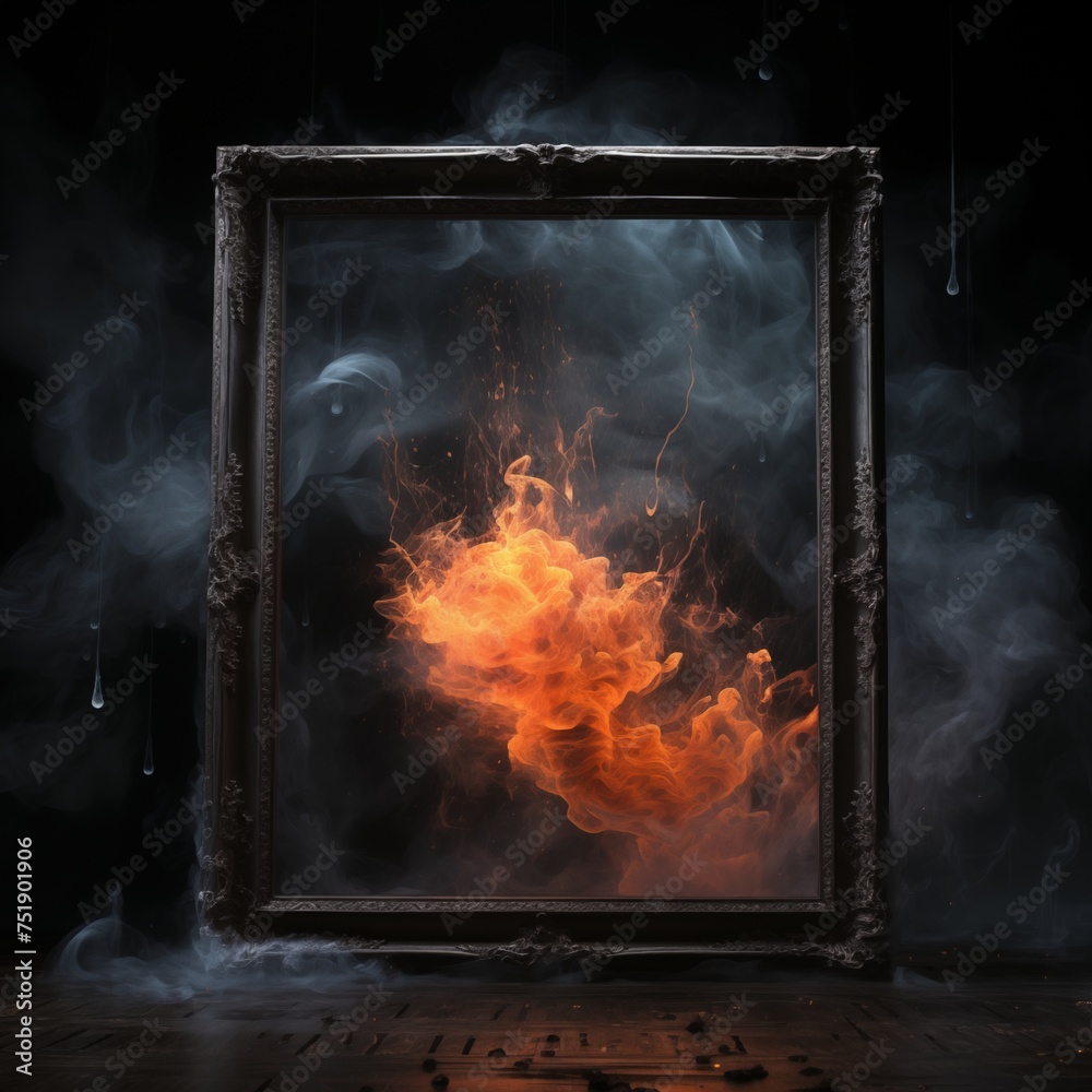 Obraz premium Fire frame
