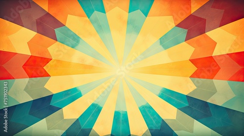 retro sunburst vintage background