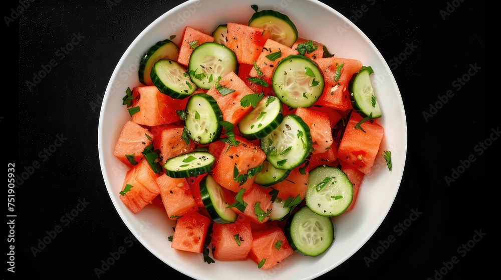 refreshing cucumber watermelon salad refreshing cucumber watermelon salad