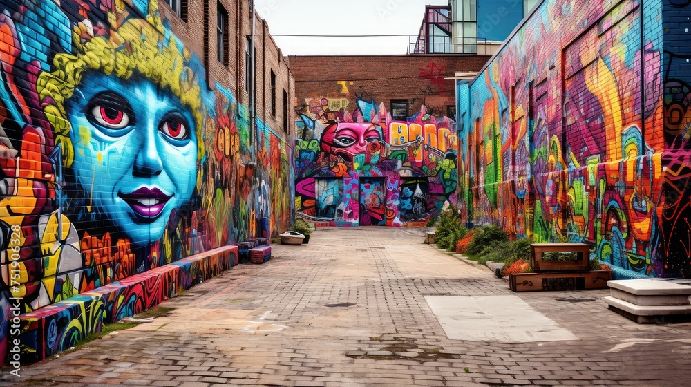 Fototapeta premium texture wall city background