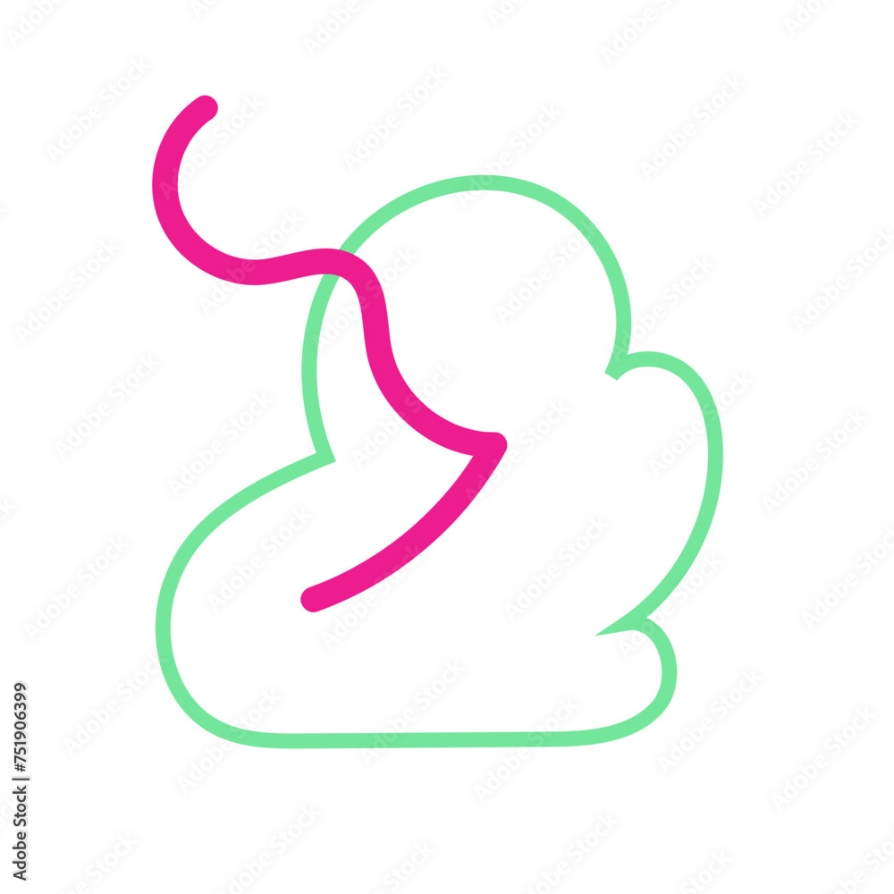 Abstract shape outline vector Abstract shape outline vector