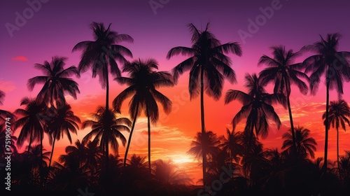 lush exotic jungle background © vectorwin