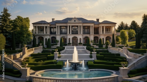 chateau luxury house building