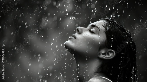 drops woman in rain