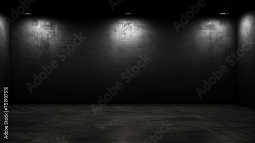 void empty black background