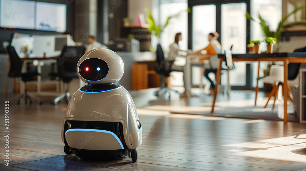 robot in a kitchen robot in a kitchen